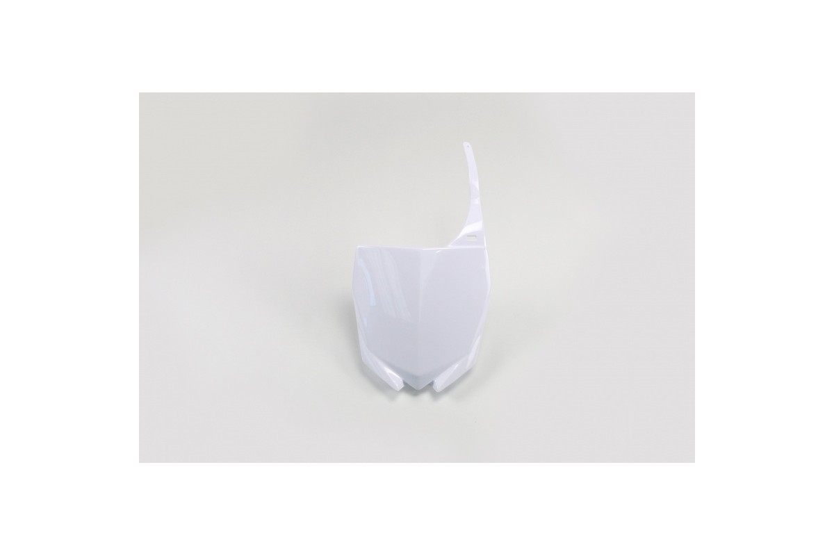 Plaque numéro frontale UFO blanc Yamaha