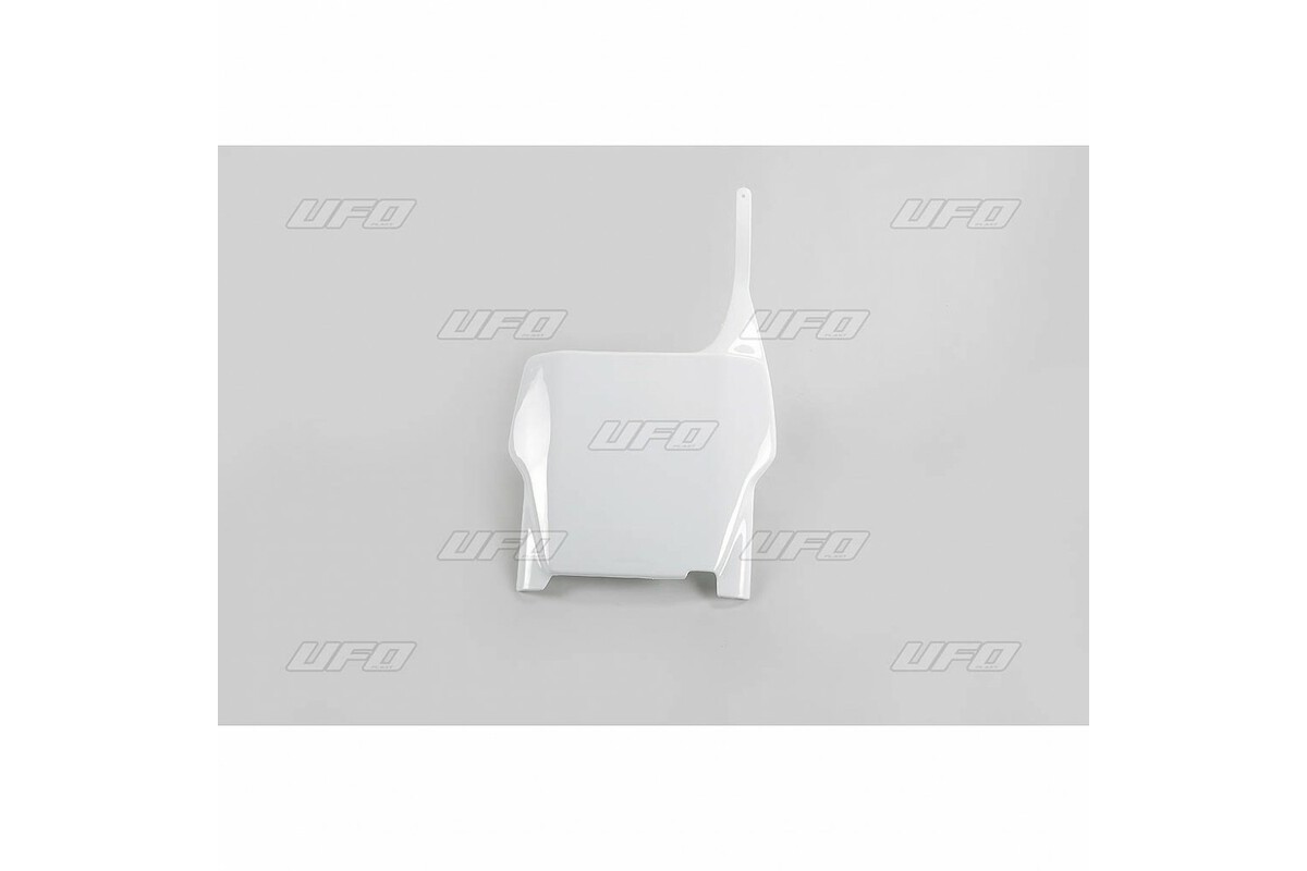 Plaque numéro frontale UFO blanc Honda