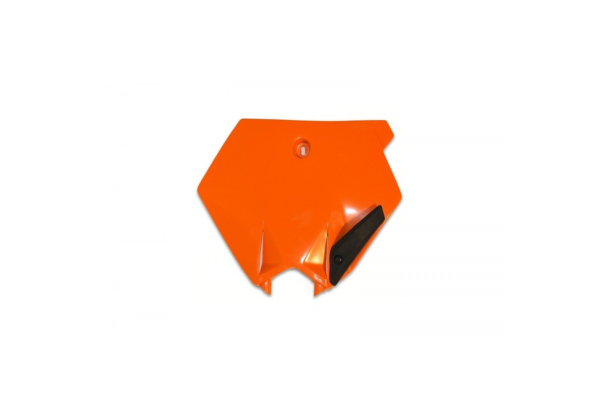 Plaque numéro frontale UFO orange KTM SX85