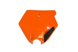 Plaque numéro frontale UFO orange KTM SX85