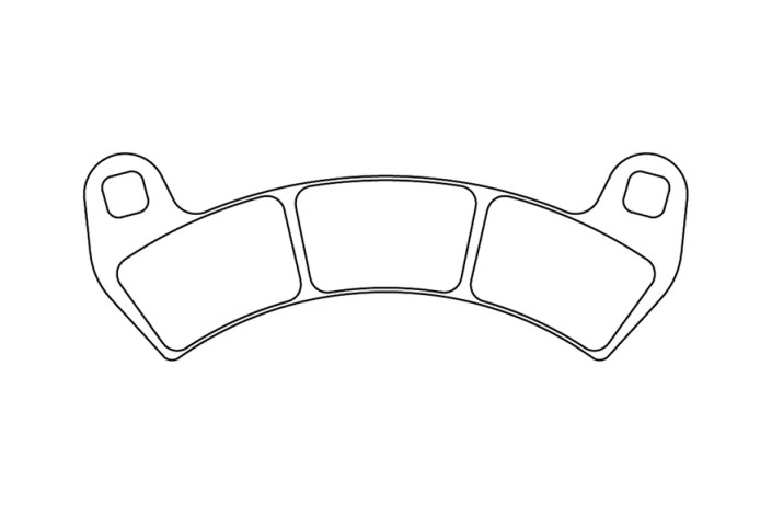 Plaquettes de frein CL BRAKES Quad métal fritté - 1247ATV1