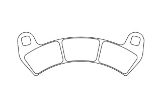 Plaquettes de frein CL BRAKES Quad métal fritté - 1247ATV1