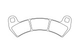 Plaquettes de frein CL BRAKES Quad métal fritté - 1247ATV1