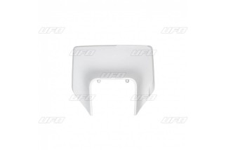 Plaque numéro frontale UFO blanc Husqvarna FE/TE