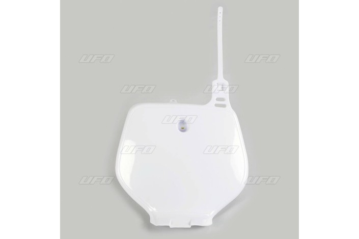 Plaque numéro frontale UFO blanc Yamaha