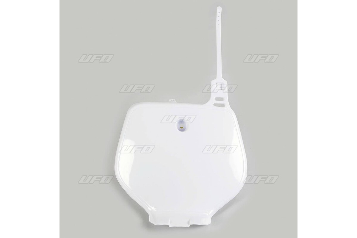 Plaque numéro frontale UFO blanc Yamaha