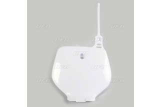 Plaque numéro frontale UFO blanc Yamaha