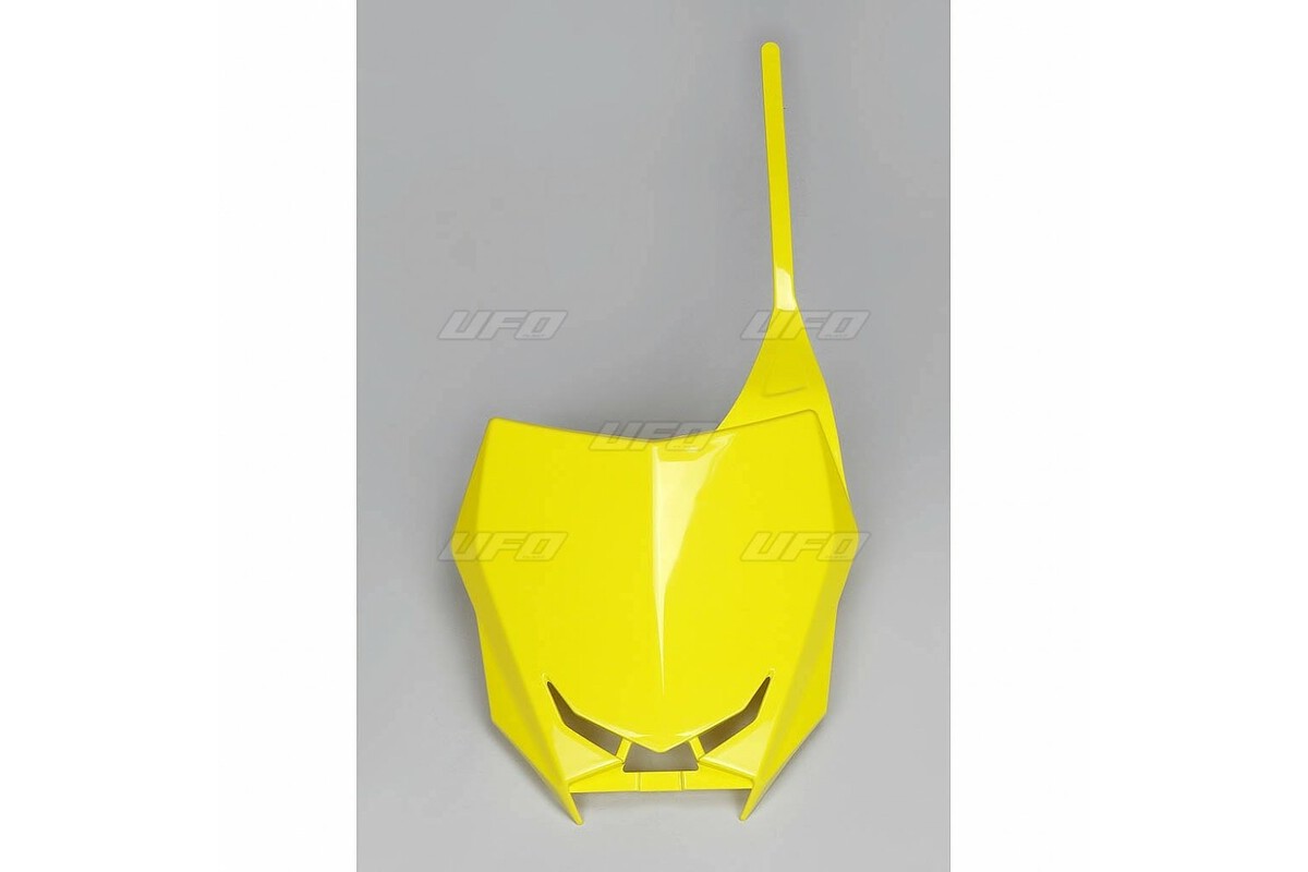 Plaque numéro frontale UFO jaune Suzuki RM-Z450
