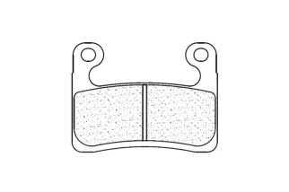 Plaquettes de frein CL BRAKES Racing métal fritté - 1257C60