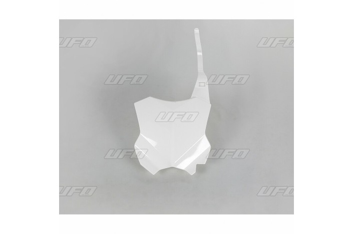 Plaque numéro frontale UFO blanc Kawasaki KX450F