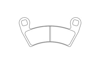 Plaquettes de frein CL BRAKES Quad métal fritté - 1229ATV1