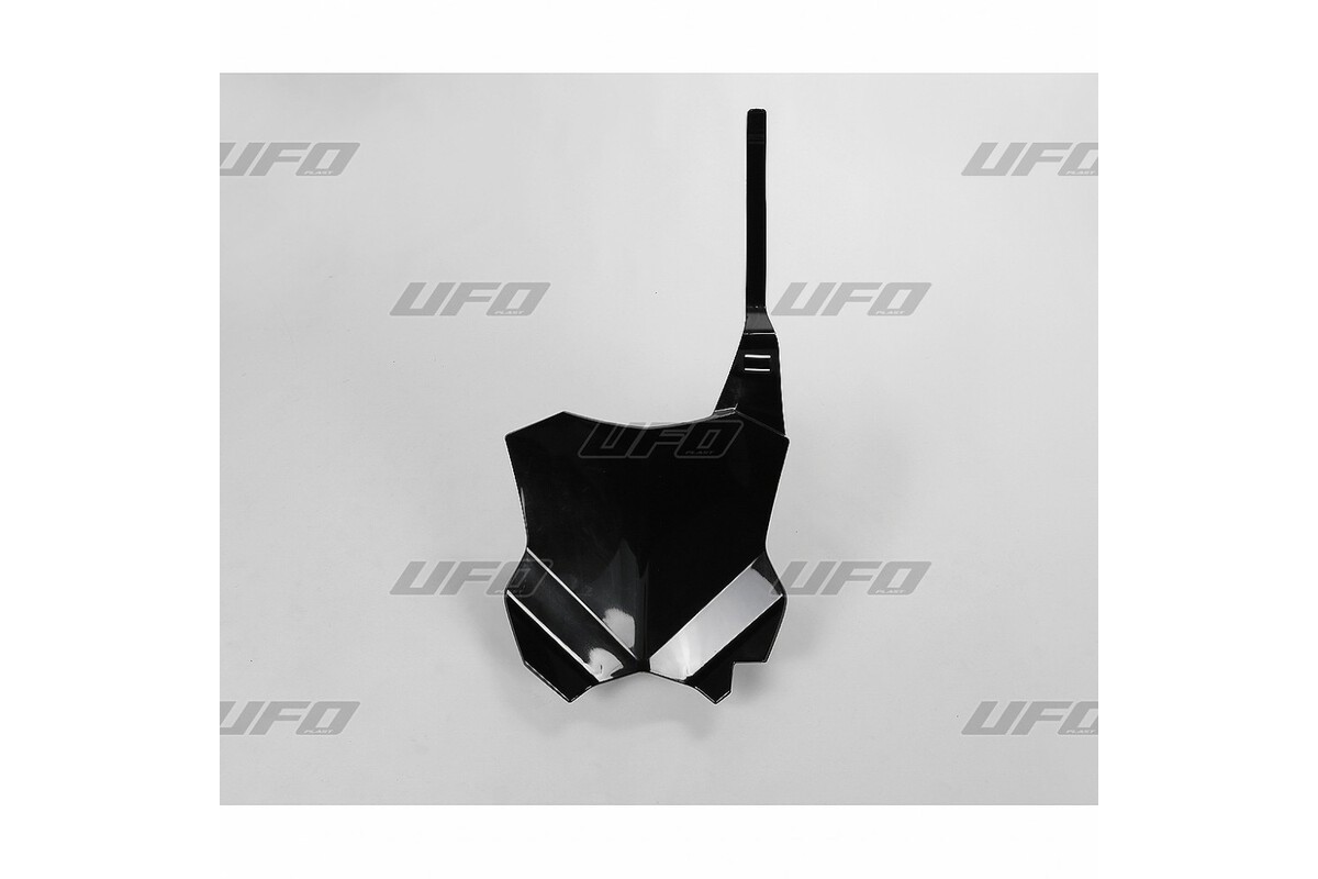 Plaque numéro frontale UFO noir Kawasaki KX450F