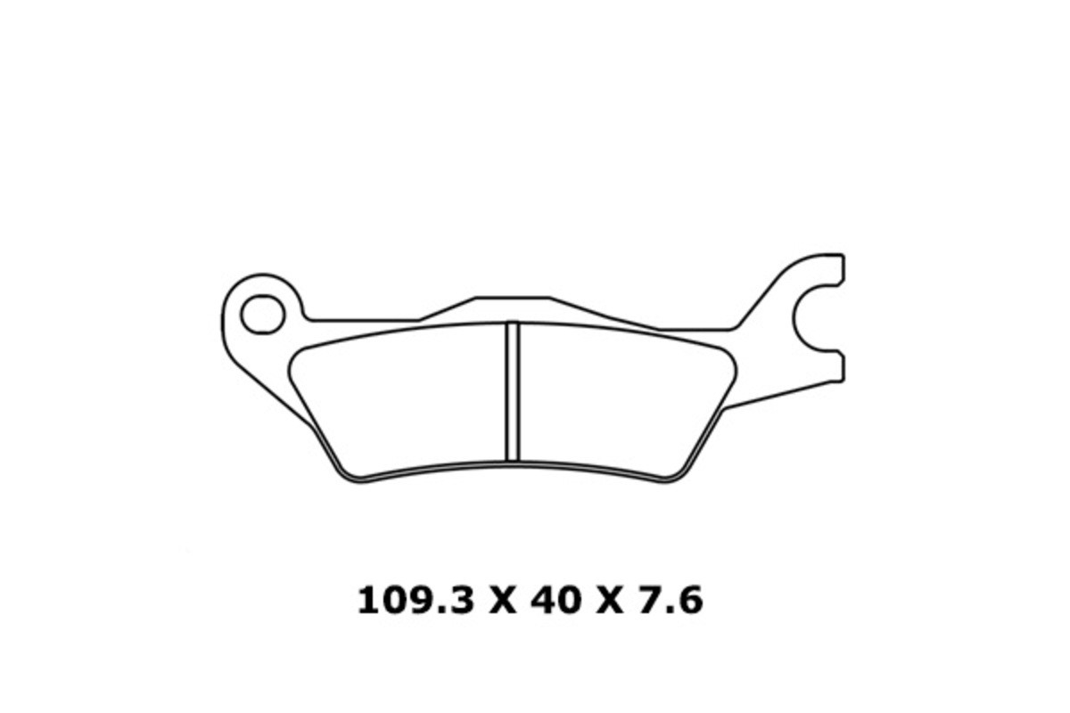 Plaquettes de frein CL BRAKES route métal fritté - 1258A3+