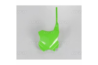 Plaque numéro frontale UFO vert Kawasaki KX450F