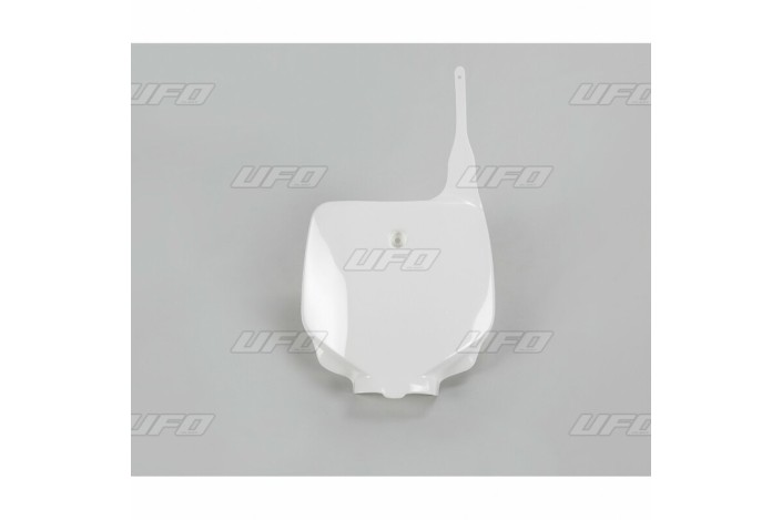 Plaque numéro frontale UFO blanc Kawasaki