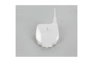 Plaque numéro frontale UFO blanc Kawasaki