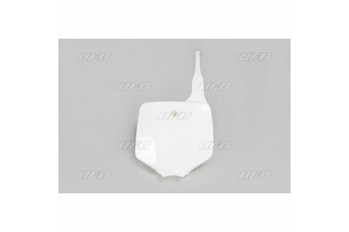 Plaque numéro frontale UFO blanc Kawasaki