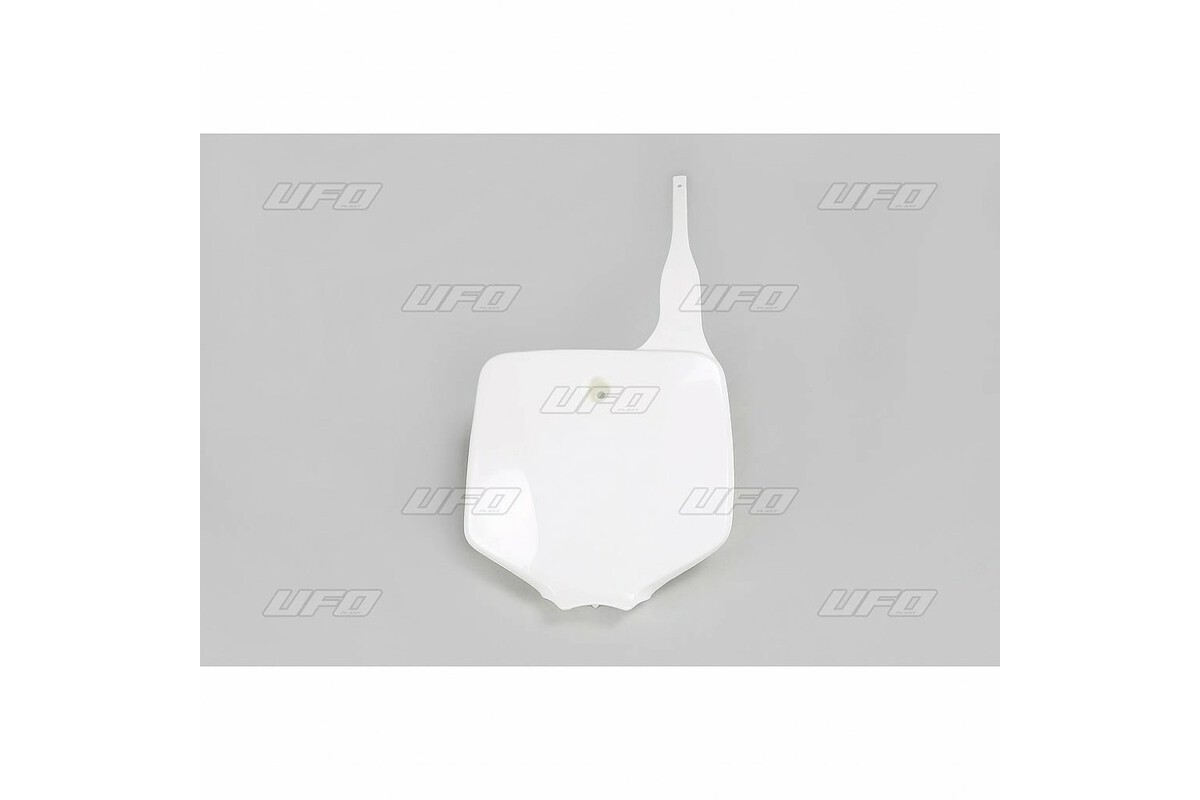 Plaque numéro frontale UFO blanc Kawasaki