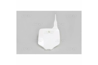 Plaque numéro frontale UFO blanc Kawasaki