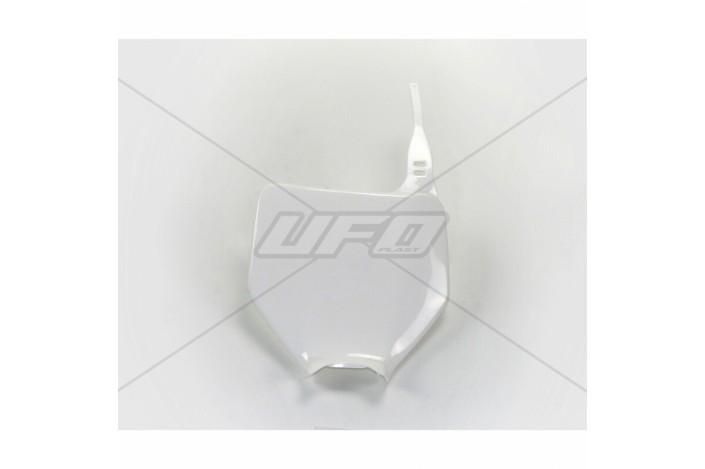 Plaque numéro frontale UFO blanc Kawasaki KX125/250