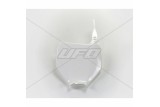 Plaque numéro frontale UFO blanc Kawasaki KX125/250