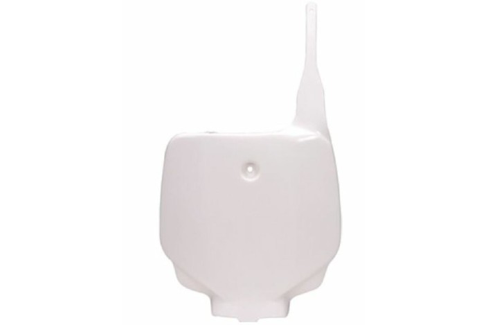 Plaque numéro frontale UFO blanc Kawasaki KX85