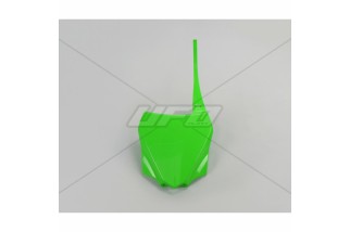 Plaque numéro frontale UFO vert Kawasaki KX85