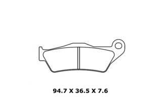 Plaquettes de frein CL BRAKES route métal fritté - 1258XBK5