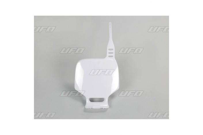 Plaque numéro frontale UFO blanc Yamaha YZ80/85
