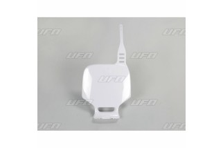 Plaque numéro frontale UFO blanc Yamaha YZ80/85
