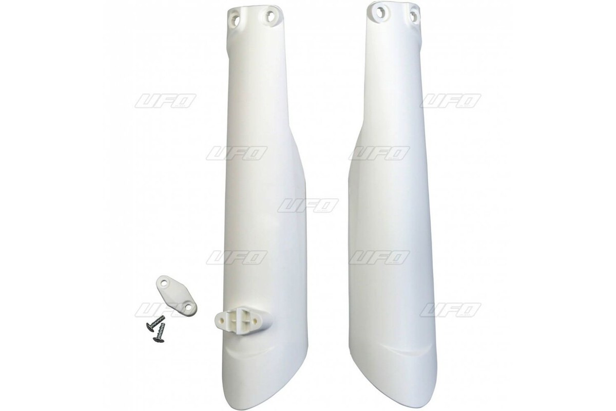 Protections de fourche UFO blanc Husqvarna TC/FC Protections de fourche UFO blanc Husqvarna TC/FC