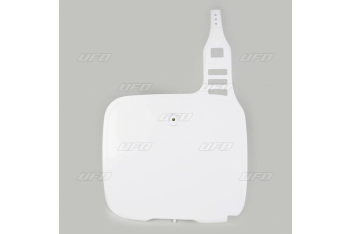 Plaque numéro frontale UFO blanc Yamaha