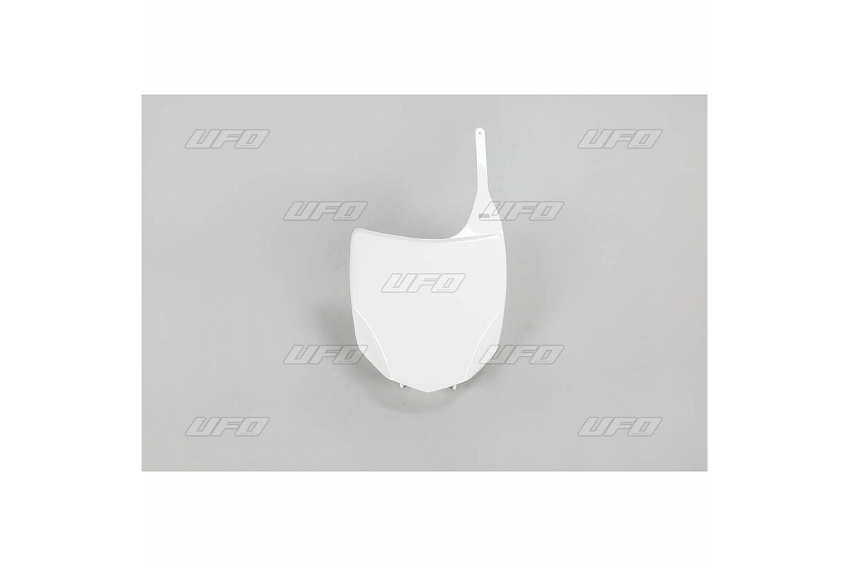 Plaque numéro frontale UFO blanc Kawasaki KX450F