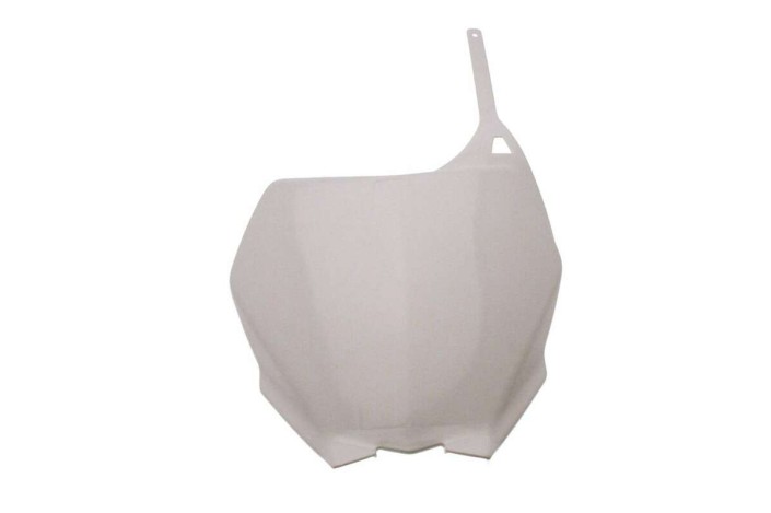 Plaque numéro frontale UFO blanc Yamaha YZ125/250