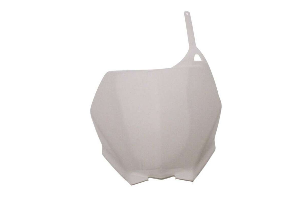 Plaque numéro frontale UFO blanc Yamaha YZ125/250