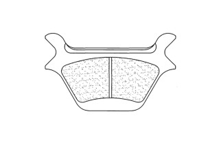 Plaquettes de frein CL BRAKES Route métal fritté - 2370RX3