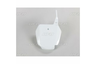 Plaque numéro frontale UFO blanc Suzuki RM85