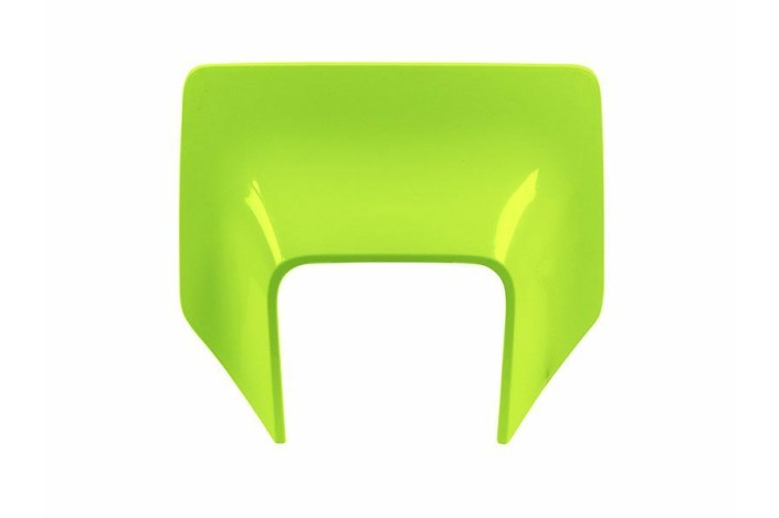 Plaque numéro frontale RACETECH jaune fluo Husqvarna TE/FE