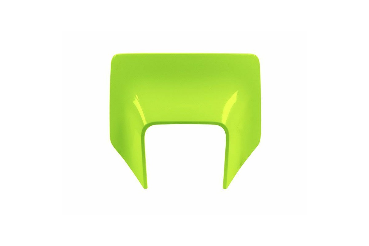 Plaque numéro frontale RACETECH jaune fluo Husqvarna TE/FE