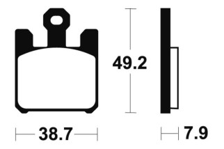 Plaquettes de frein TECNIUM Performance métal fritté - MF288