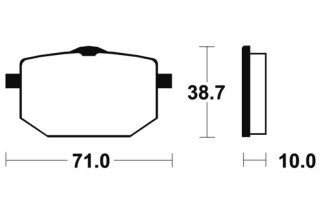 Plaquettes de frein TECNIUM Performance métal fritté - MF96