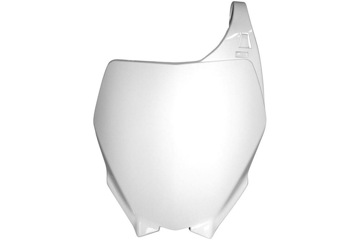 Plaque numéro frontale RACETECH blanc Yamaha