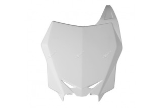 Plaque numéro frontale RACETECH Factory blanc Suzuki RM-Z250/450