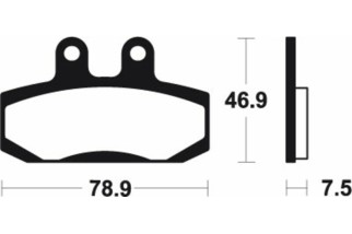 Plaquettes de frein TECNIUM Scooter organique - ME196