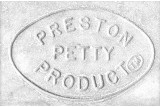 Plaque numéro frontale PRESTON PETTY ovale blanc