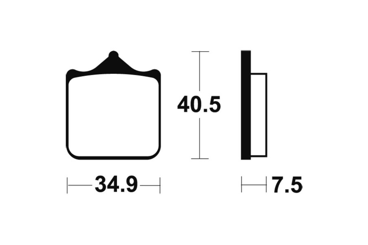 Plaquettes de frein TECNIUM Performance métal fritté - MF262