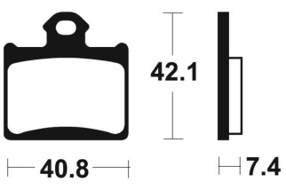 Plaquettes de frein TECNIUM MX/Quad métal fritté - MO372