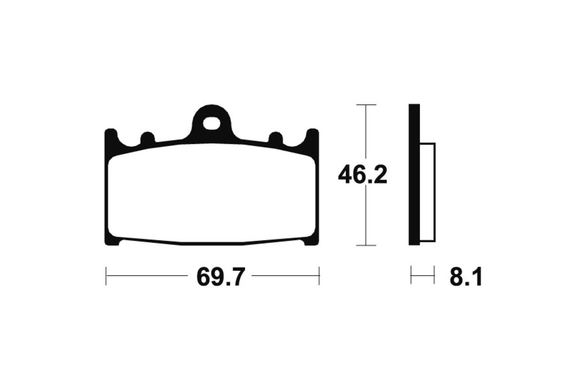 Plaquettes de frein TECNIUM métal fritté - MTR131