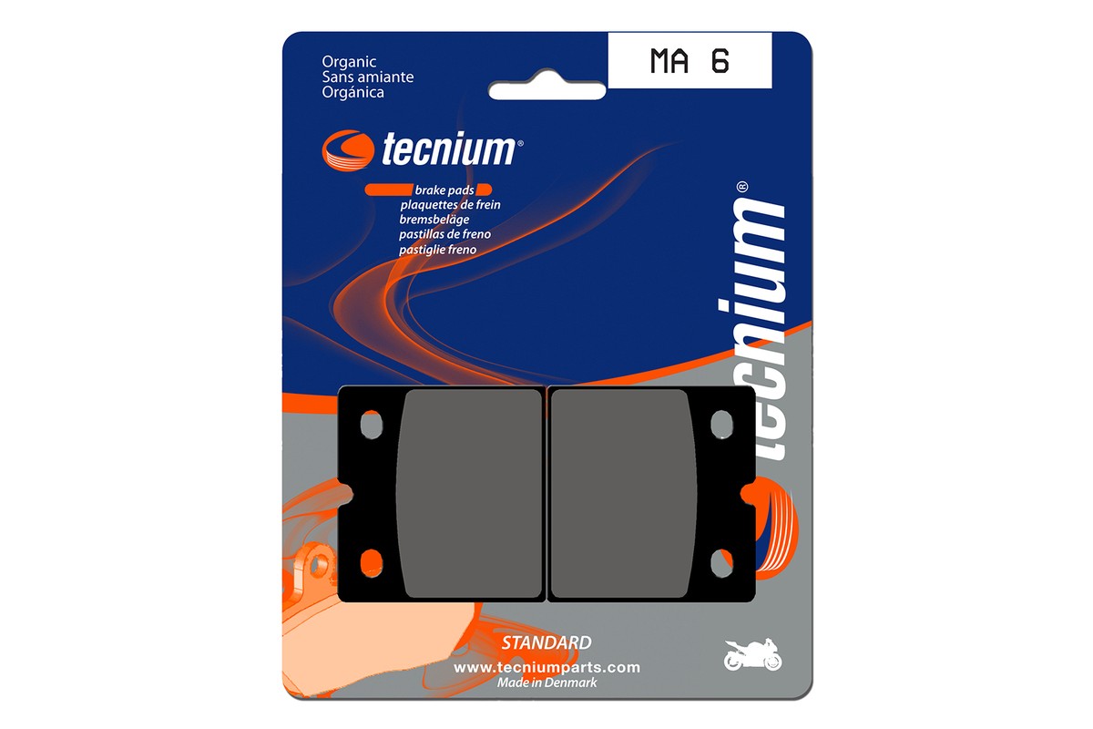 Plaquettes de frein TECNIUM route organique - MA6