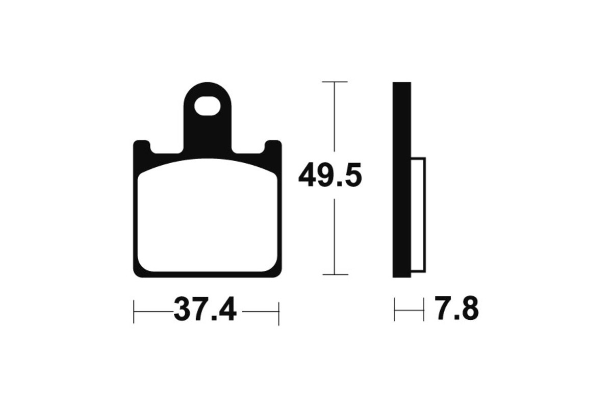 Plaquettes de frein TECNIUM métal fritté - MTR338